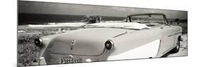 Cuba Fuerte Collection Panoramic BW - Cabriolet Classic Car-Philippe Hugonnard-Mounted Photographic Print