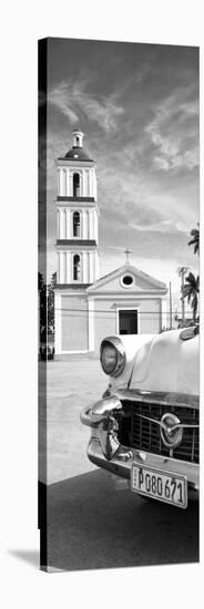Cuba Fuerte Collection Panoramic BW - Church in Santa Clara II-Philippe Hugonnard-Stretched Canvas