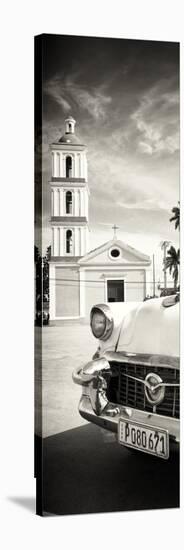 Cuba Fuerte Collection Panoramic BW - Church in Santa Clara-Philippe Hugonnard-Stretched Canvas