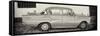 Cuba Fuerte Collection Panoramic BW - Classic Car in Trinidad-Philippe Hugonnard-Framed Stretched Canvas