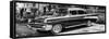 Cuba Fuerte Collection Panoramic BW - Classic Car in Vinales II-Philippe Hugonnard-Framed Stretched Canvas