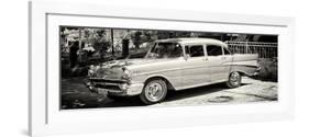 Cuba Fuerte Collection Panoramic BW - Classic Car in Vinales-Philippe Hugonnard-Framed Photographic Print