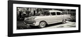 Cuba Fuerte Collection Panoramic BW - Classic Car in Vinales-Philippe Hugonnard-Framed Photographic Print