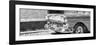 Cuba Fuerte Collection Panoramic BW - Close-up of Classic Car-Philippe Hugonnard-Framed Photographic Print