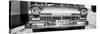 Cuba Fuerte Collection Panoramic BW - Close-up of Old Classic Car II-Philippe Hugonnard-Stretched Canvas