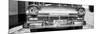 Cuba Fuerte Collection Panoramic BW - Close-up of Old Classic Car II-Philippe Hugonnard-Mounted Photographic Print