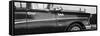 Cuba Fuerte Collection Panoramic BW - Close-up of Retro Car II-Philippe Hugonnard-Framed Stretched Canvas