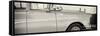 Cuba Fuerte Collection Panoramic BW - Close-up of Retro Car-Philippe Hugonnard-Framed Stretched Canvas