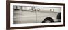 Cuba Fuerte Collection Panoramic BW - Close-up of Retro Car-Philippe Hugonnard-Framed Photographic Print