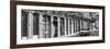 Cuba Fuerte Collection Panoramic BW - Colorful Facades Havana-Philippe Hugonnard-Framed Photographic Print