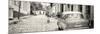 Cuba Fuerte Collection Panoramic BW - Colorful Street Scene in Trinidad-Philippe Hugonnard-Mounted Photographic Print