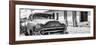 Cuba Fuerte Collection Panoramic BW - Cuban Chevy II-Philippe Hugonnard-Framed Photographic Print