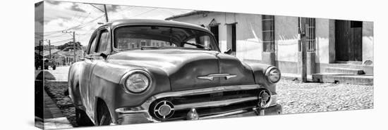 Cuba Fuerte Collection Panoramic BW - Cuban Chevy II-Philippe Hugonnard-Stretched Canvas