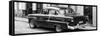 Cuba Fuerte Collection Panoramic BW - Cuban Classic Car in Havana II-Philippe Hugonnard-Framed Stretched Canvas