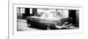 Cuba Fuerte Collection Panoramic BW - Cuban Classic Car in Havana-Philippe Hugonnard-Framed Photographic Print