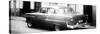 Cuba Fuerte Collection Panoramic BW - Cuban Classic Car in Havana-Philippe Hugonnard-Stretched Canvas