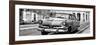 Cuba Fuerte Collection Panoramic BW - Cuban Retro Car II-Philippe Hugonnard-Framed Photographic Print