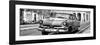 Cuba Fuerte Collection Panoramic BW - Cuban Retro Car II-Philippe Hugonnard-Framed Photographic Print