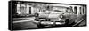 Cuba Fuerte Collection Panoramic BW - Cuban Retro Car-Philippe Hugonnard-Framed Stretched Canvas