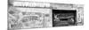 Cuba Fuerte Collection Panoramic BW - Cuban Street Advertising-Philippe Hugonnard-Mounted Photographic Print