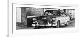 Cuba Fuerte Collection Panoramic BW - Cuban Street Scene II-Philippe Hugonnard-Framed Photographic Print