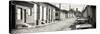 Cuba Fuerte Collection Panoramic BW - Cuban Street Scene in Trinidad-Philippe Hugonnard-Stretched Canvas