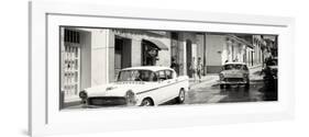 Cuba Fuerte Collection Panoramic BW - Cuban Street Scene-Philippe Hugonnard-Framed Photographic Print
