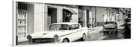 Cuba Fuerte Collection Panoramic BW - Cuban Street Scene-Philippe Hugonnard-Framed Photographic Print