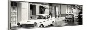 Cuba Fuerte Collection Panoramic BW - Cuban Street Scene-Philippe Hugonnard-Framed Photographic Print