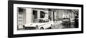 Cuba Fuerte Collection Panoramic BW - Cuban Street Scene-Philippe Hugonnard-Framed Photographic Print