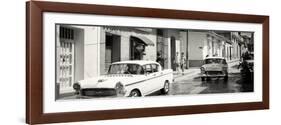 Cuba Fuerte Collection Panoramic BW - Cuban Street Scene-Philippe Hugonnard-Framed Photographic Print