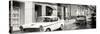 Cuba Fuerte Collection Panoramic BW - Cuban Street Scene-Philippe Hugonnard-Stretched Canvas