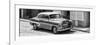 Cuba Fuerte Collection Panoramic BW - Cuban Taxi II-Philippe Hugonnard-Framed Photographic Print