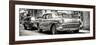 Cuba Fuerte Collection Panoramic BW - Cuban Taxi in Havana-Philippe Hugonnard-Framed Photographic Print