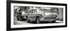 Cuba Fuerte Collection Panoramic BW - Cuban Taxi in Havana-Philippe Hugonnard-Framed Photographic Print