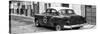 Cuba Fuerte Collection Panoramic BW - Cuban Taxi Pontiac 1953-Philippe Hugonnard-Stretched Canvas