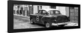 Cuba Fuerte Collection Panoramic BW - Cuban Taxi Pontiac 1953-Philippe Hugonnard-Framed Photographic Print