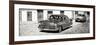 Cuba Fuerte Collection Panoramic BW - Cuban Taxis II-Philippe Hugonnard-Framed Photographic Print