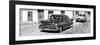 Cuba Fuerte Collection Panoramic BW - Cuban Taxis-Philippe Hugonnard-Framed Photographic Print