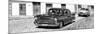 Cuba Fuerte Collection Panoramic BW - Cuban Taxis-Philippe Hugonnard-Mounted Photographic Print