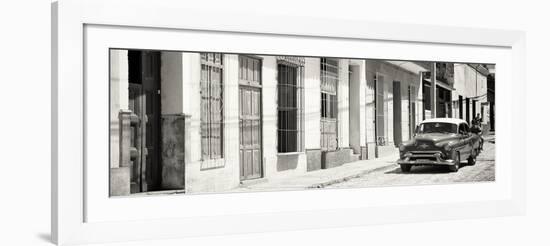 Cuba Fuerte Collection Panoramic BW - Cuban Urban Scene-Philippe Hugonnard-Framed Photographic Print