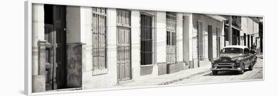 Cuba Fuerte Collection Panoramic BW - Cuban Urban Scene-Philippe Hugonnard-Framed Photographic Print