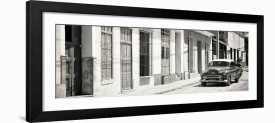 Cuba Fuerte Collection Panoramic BW - Cuban Urban Scene-Philippe Hugonnard-Framed Photographic Print