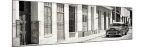 Cuba Fuerte Collection Panoramic BW - Cuban Urban Scene-Philippe Hugonnard-Mounted Photographic Print