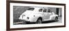 Cuba Fuerte Collection Panoramic BW - Cuban White Car-Philippe Hugonnard-Framed Photographic Print