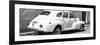 Cuba Fuerte Collection Panoramic BW - Cuban White Car-Philippe Hugonnard-Framed Photographic Print