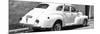 Cuba Fuerte Collection Panoramic BW - Cuban White Car-Philippe Hugonnard-Mounted Photographic Print