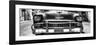 Cuba Fuerte Collection Panoramic BW - Detail on Classic Chevrolet in Havana-Philippe Hugonnard-Framed Photographic Print