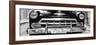 Cuba Fuerte Collection Panoramic BW - Detail on Classic Chevy-Philippe Hugonnard-Framed Photographic Print