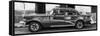 Cuba Fuerte Collection Panoramic BW - Havana Classic American Car-Philippe Hugonnard-Framed Stretched Canvas